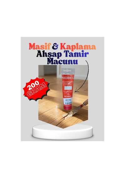 Klc Masif Ve Kaplama Ahşap Tamir Macunu Ahşap Mobilya Parke Çizik Çatlak Tamir Dolgusu Macunu 200 Gr Beyaz