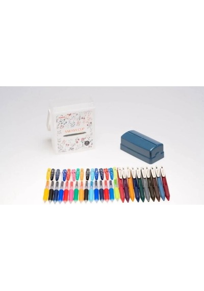 Zebra Sarasa 0.5mm Z Box 25'li Jel Kalem Seti Plastik Çantalı Set