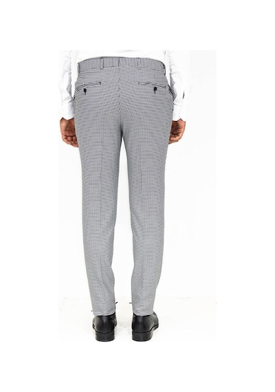 Wessi Kaz Ayağı Desenli Slim Fit Gri Erkek Pantolon Gri