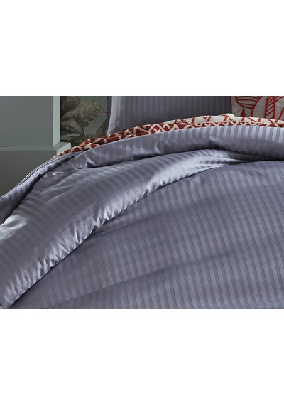 Saten Artline Nevresim Takımı Çift King Size - Gri