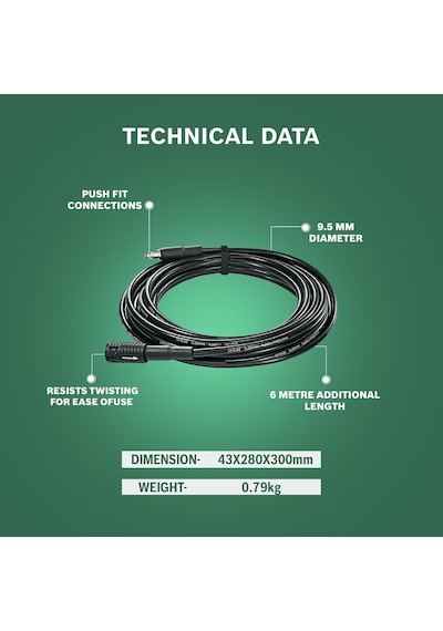Bosch Home And Garden Yüksek Basınçlı Yıkamalar Için 6 Metre Hort