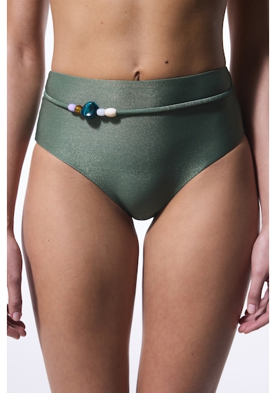 Penti Yeşil Boncuklu Yüksek Bel Bikini Altı Gn75
