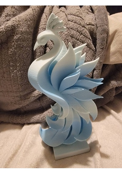 Tavus Kuşu Çalışma Masası Üstü İçin Hediyelik Dekoratif Obje Figür 15 Cm
