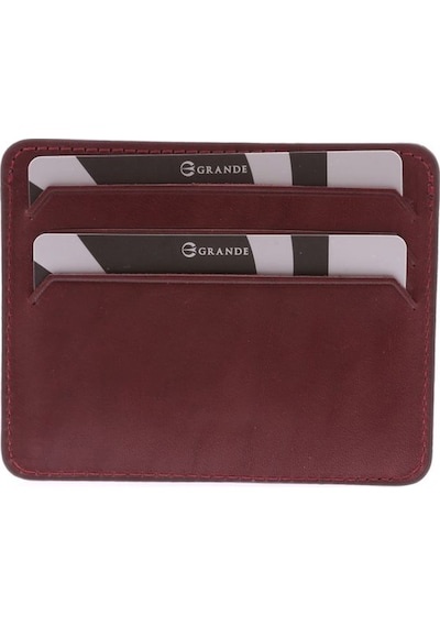 Grande 530 Deri Kartlık GRANDE-530-R0309 Bordo