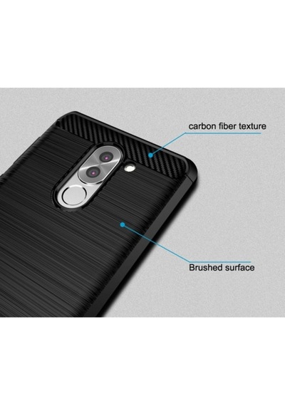 Huawei Gr5 2017 Brushed Carbon Fiber Silikon Tpu Kilif + Tempered 191758950 - Seçenek / Cam Koruma-Cam Istemiyorum