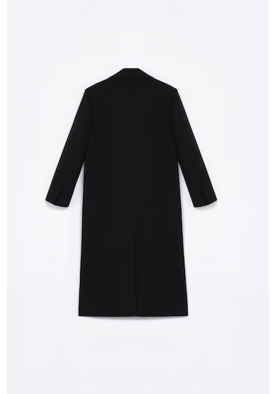 Kadın Siyah Oversize Uzun Ceket Siyah