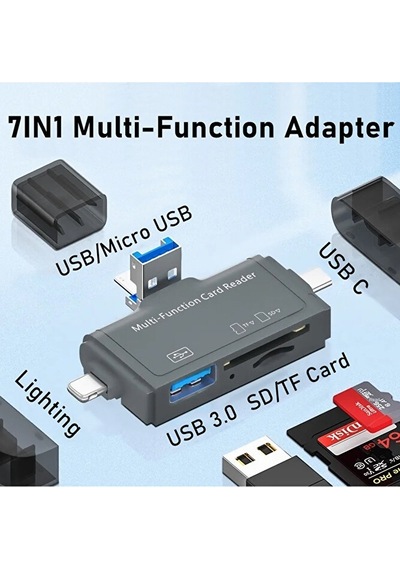 Multi Otg Usb Ligtning İphone - İpad Uyumlu Ve Type-c Girişli Kar