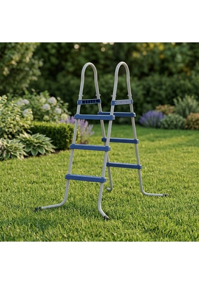 3 Basamaklı Yer Üstü Havuz Merdiveni 90cm 29r144
