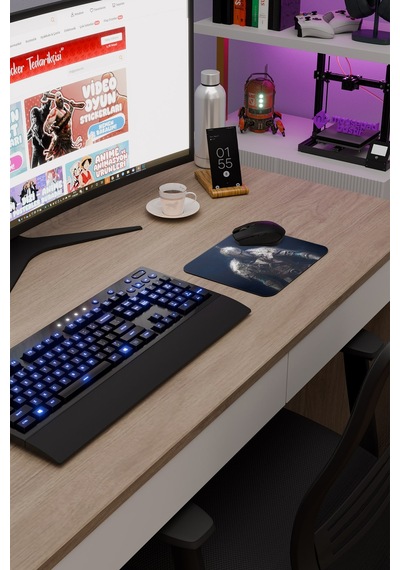 Dark Souls Kaymaz Dikişli Kauçuk Oyuncu Mousepad V2 - 22x18 Gaming Mouse Pad Fare Altlığı
