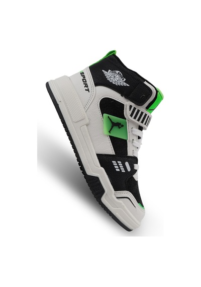 Cool King Jorans Uzun Boğazlı Ortopedik Taban Unisex Çocuk Spor Ayakkabı Yeşil