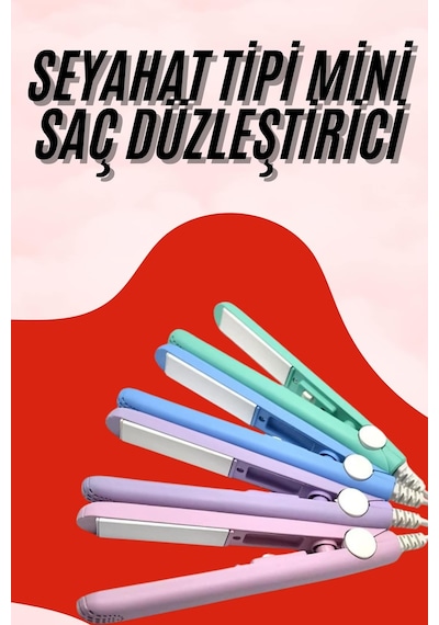 Seyahat - 394 - Tipi Tnabilir Saç Düzleştirici Saç Şekillendirici Yüksek - Spt-gld - Isı Ayarlı