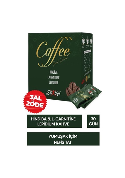 Stixlife Hindiba L-carnitine Lepidyum Kahvesi 30 Günlük Kullanım Granül