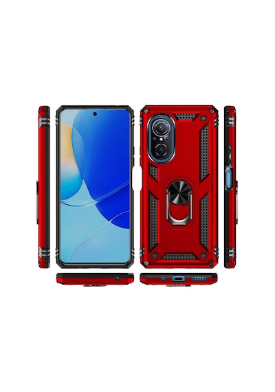 Huawei Nova 9 Se Kılıf Zore Vega Yüzüklü Standlı Zırh Kılıf