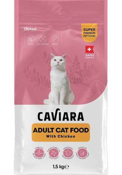 Caviara Tavuklu Yetişkin Kedi Maması 1,5 Kg