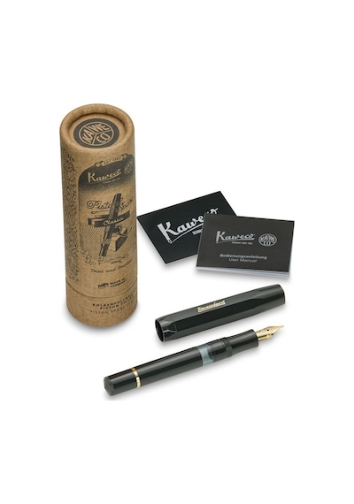 Kaweco Klasik Sport Pıston Fıller Dolma Kalem Siya Siyah