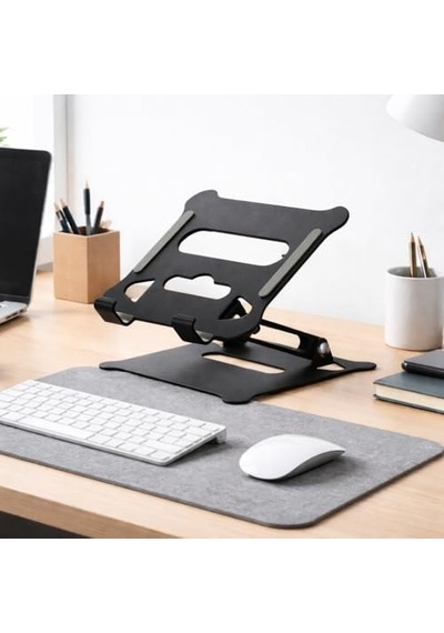 Ayarlanabilir Katlanabilir Tablet Standı 370g Paslanmaz Çelik Tablet Tutucu, Açı Ayarlı, Portatif Masaüstü Tabl Çok Renkli