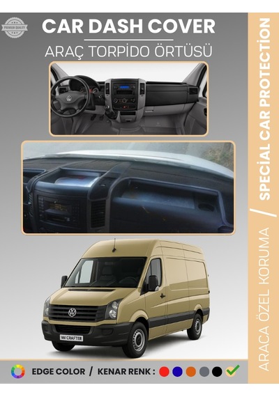 Volkswagen Crafter 1.nesil Lt3 Kasa 2012-2019 Torpido Örtüsü Ön Göğüs Koruma - 327 Stiloto