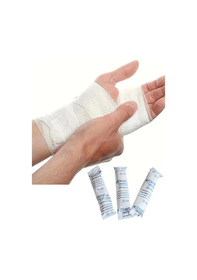 Ds Zindelik Elastik Sargı Bezi 10cm X 4m Elastik Sargı Bezi 10 Cm X 4 M Gerildiğinde 5'li Avantaj Paketi