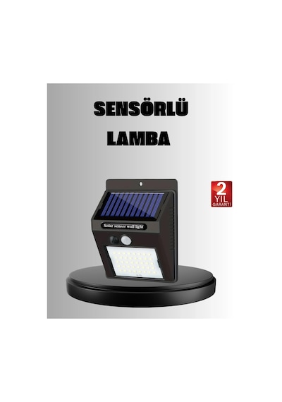 Buğz Solar Led Bahçe Aydınlatma Hareket Sensörlü, Güneş Paneliyle Şarj Olan, Ip65 Dayanıklı