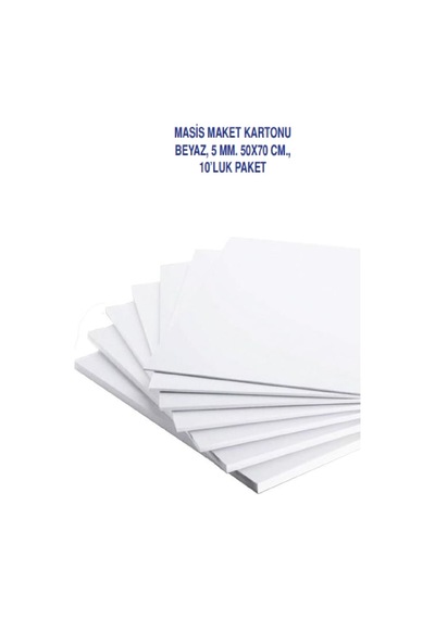 Karmaofis 50x70 Beyaz Maket Kartonu 5mm 10 Adet