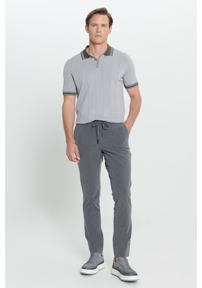 AC&Co / Altınyıldız Classics Erkek Antrasıt Slim Fit Dar Kesim Yan Cepli Desenli Beli Lastikli Pantolon Antrasit AC&Co / Altınyıldız Classics Erkek Antrasıt Slim Fit Dar Kesim Yan Cepli Desenli Beli Lastikli Pantolon Antrasit