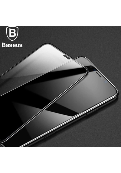 Universal Baseus Apple Uyumlu iPhone 11 Pro 3d Full Kaplama Kırılmaz Cam Koruyucu Tempered Glass Screen Protector- 5775