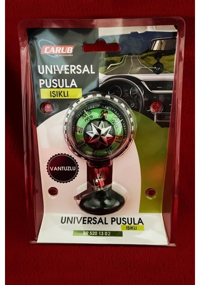 Carub Etiketçilere Araç Içi Işıklı Pusula Vantuzlu