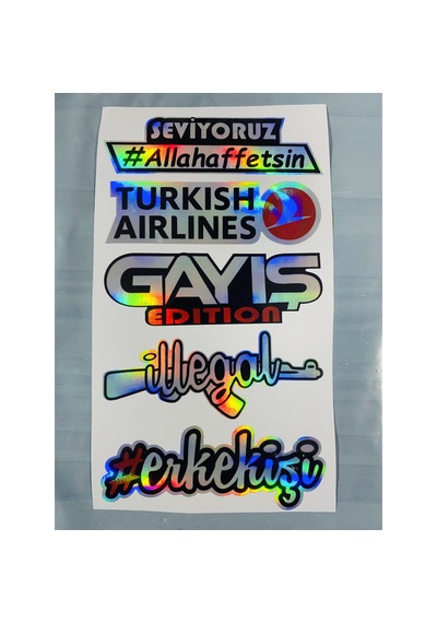 Hologram Araba Ve Motosiklet Sticker Araba Cam Yazı Hologram Stic