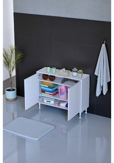 Eliusta Sabir 100 Cm 2 Raflı Beyaz Banyo Mutfak Dolabı 3 Bölmeli Çok Amaçlı Dolap 100x75x32,5 Cm Düzenleyici Beyaz Eliusta Sabir 100 Cm 2 Raflı Beyaz Banyo Mutfak Dolabı 3 Bölmeli Çok Amaçlı Dolap 100x75x32,5 Cm Düzenleyici Beyaz