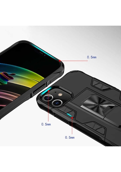Apple Uyumlu iPhone 12 Mini Kılıf Wolverine Armour Case