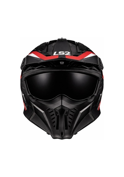 Ls2 Drıfter Trıalıty Siyah Vizör Kask Kırmızı