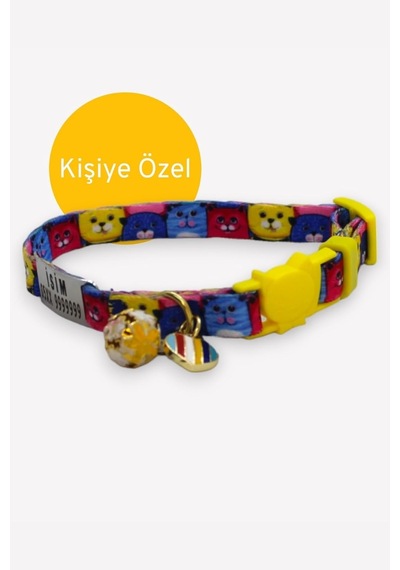 Güvenlik Kilit İsimli Kedi Tasması-sallanmayan Silver İsimlik-çelik Künye- Kedi İsimlik-safety Diğer