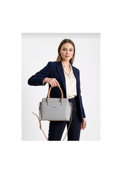 Just Polo Kadın Gri El Ve Omuz Çantası-bd4045 GRİ