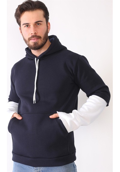 1042 Dewberry Erkek Sweatshırt-lacivert Lacivert