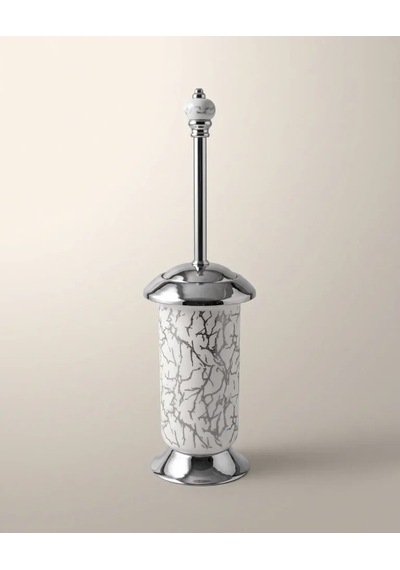 Marble Krom Klozet Fırçası Renkli