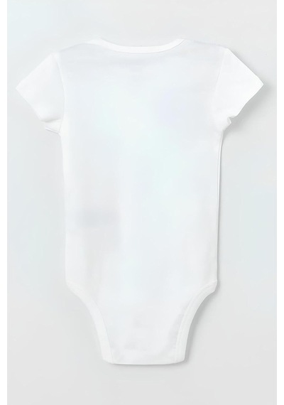 Xmlbayiciniz Organik%100 Pamuk Zürafa Baskılı Bebek 2'li Body Set Çıtçıtlı Zıbın Tulum Ikili 5198-5199 Çok Renkli