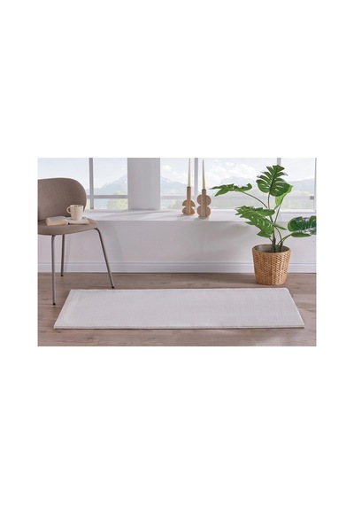 Textured Yolluk Halı 160x230 Cm Krem