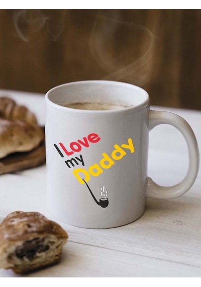 Love Daddy Baskılı Babalar Günü Kupa