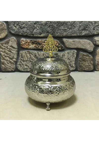 El İşlemesi Bakır Şekerlik Gümüş
