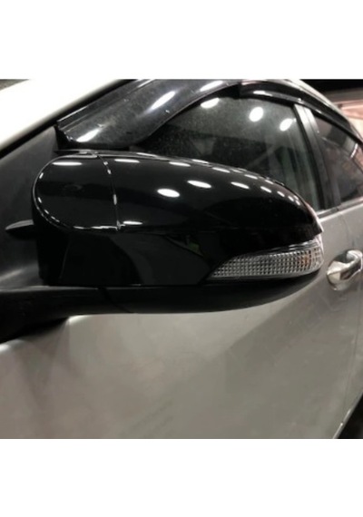 Toyota Uyumlu Yaris 2012-2015 Batman Yarasa Ayna Kapağı Piano Black Abs Plastik Batman