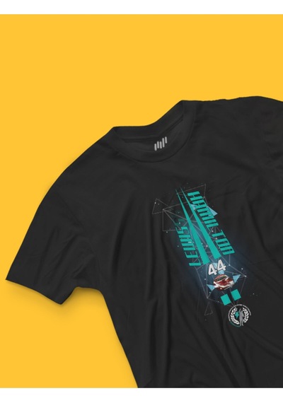 Flood Of Style Lewis Hamilton 2019 Şampiyonluk T-shirt Siyah
