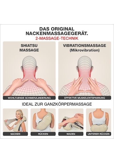 Donnerberg Orijinal Isıtmalı Boyun Masajı, Shiatsu - Tüv Testinden Geçmiştir
