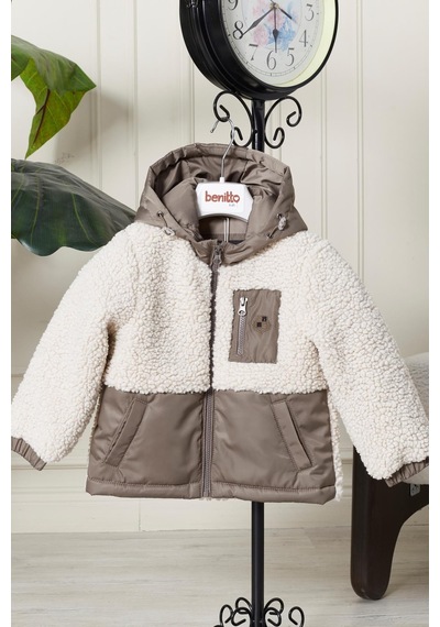 Peluş Bebek Çocuk Mevsimlik Mont 51309 Camel
