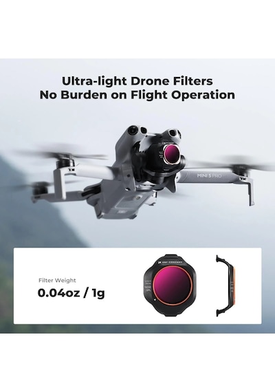 Mini 5 Pro Için Nd-pl Filtre Seti 6'lı Paket Cpl+nd4&pl+nd8&pl+nd16&pl+nd32&pl+nd64&pl