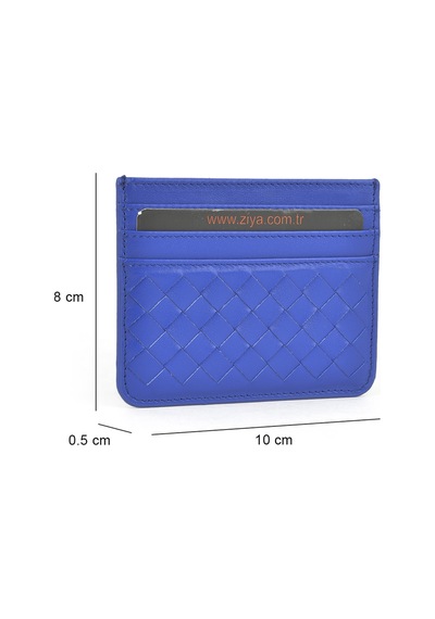 Ziya, Unisex Hakiki Deri Kartlık 1539852z06 Saks Mavi 1539852z06 651 Saks Mavi