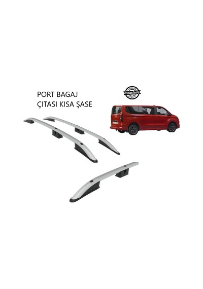 Tourneo Custom Deluxe Kısa Şase 2025 2026 2027 Portbagaj Tavan Çıtası Gri