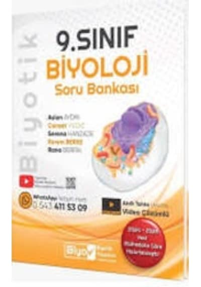 Biyotik Yayınları 2025 9.sınıf Biyoloji Soru Bankası