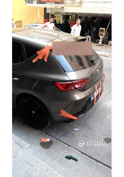 Seat Leon Mk3 2013 Sonrası Spoiler Parlak Siyah Boyalı Abs Plastik