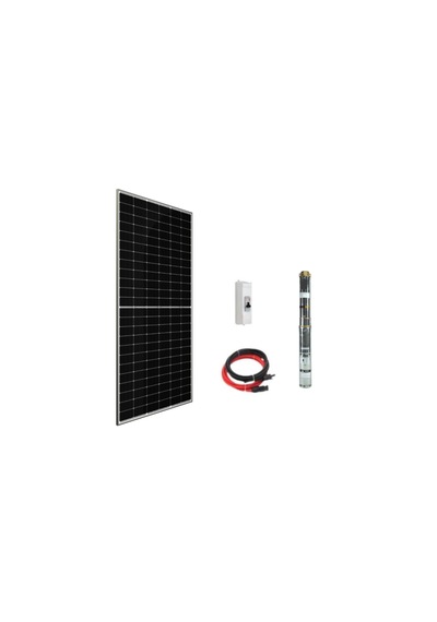 24 V Volt 0.4 Hp 0.3 Kw 300 W Watt Dc Kademeli Dalgıç Solar Pompa 550 Watt Güneş Paneli Solar Sulama Paket Sistem