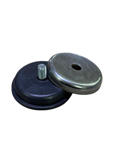 Cateksss Çap 60 Mm Sıvama - Krom Kaplama Saclı Vidalı Pabuç M8x15 - 24 Lü Paket